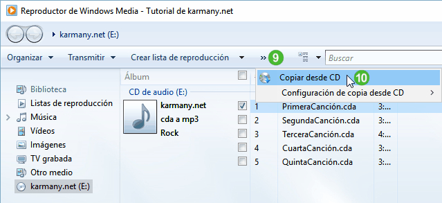 simultáneo Apropiado Comercio Convertir archivos de audio a mp3 sin instalar nada en Windows con Windows  Media Player