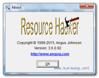 Resource Hacker 3.6.0.92 - acerca de