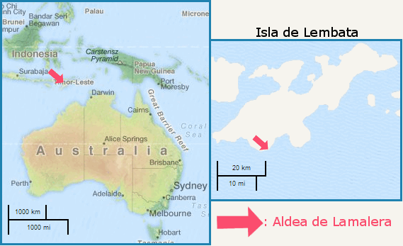 Mapa situación de Lamalera